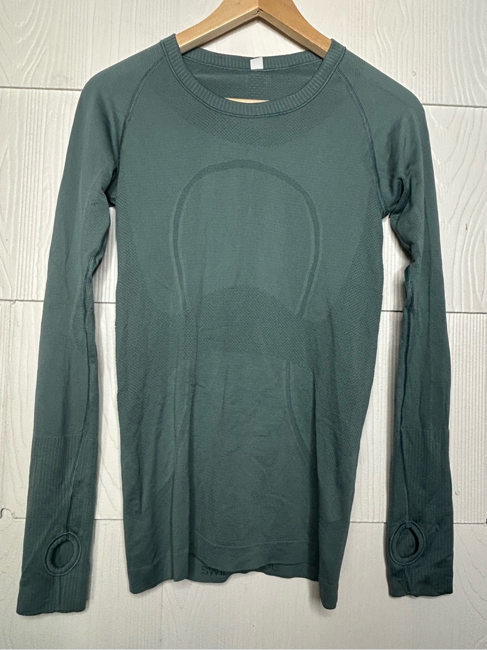 lululemon athletica Long Sleeve Crew Tee in Deep Teal